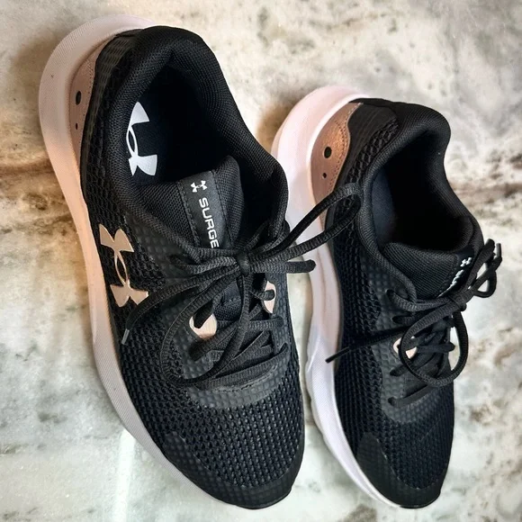 Under Armour Shoes Womens Under Armour Surge3 Blackrose Gold